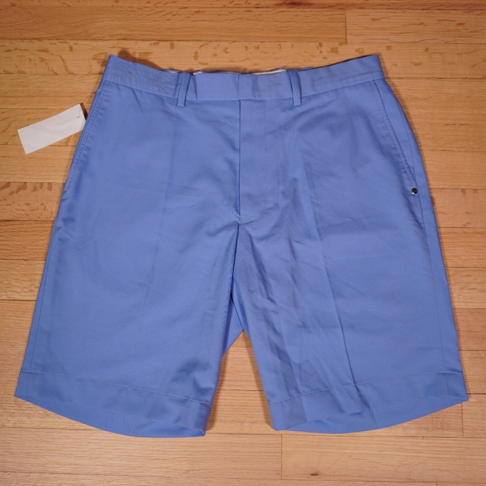RLX Ralph Lauren Blue Golf Shorts Size 32 100% Polyester Brand New